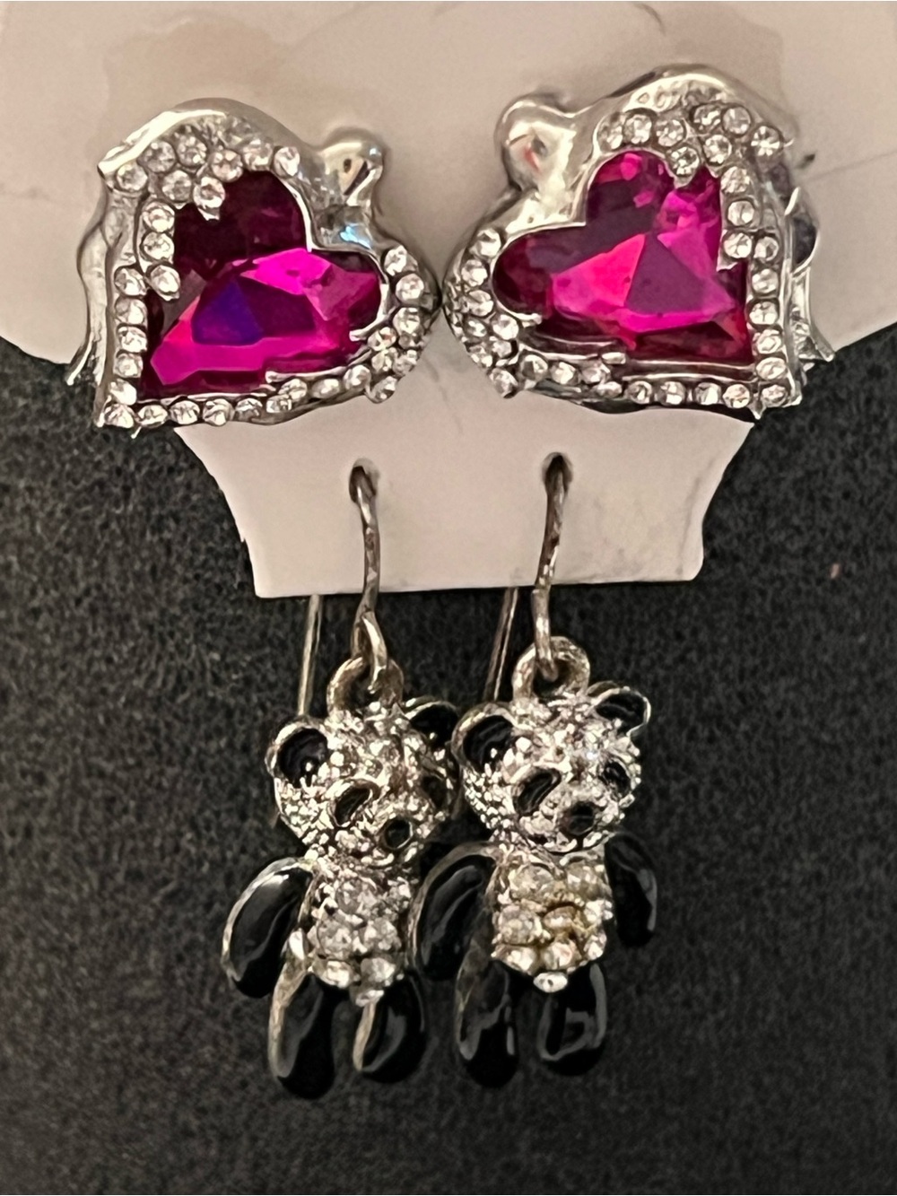 Little girls pair of matching fun, festive and charming earrings!